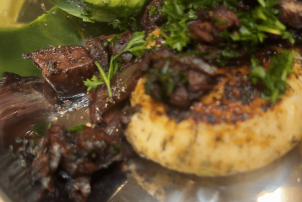 Red Wine Garlic Mushrooms with Italian Chicken
