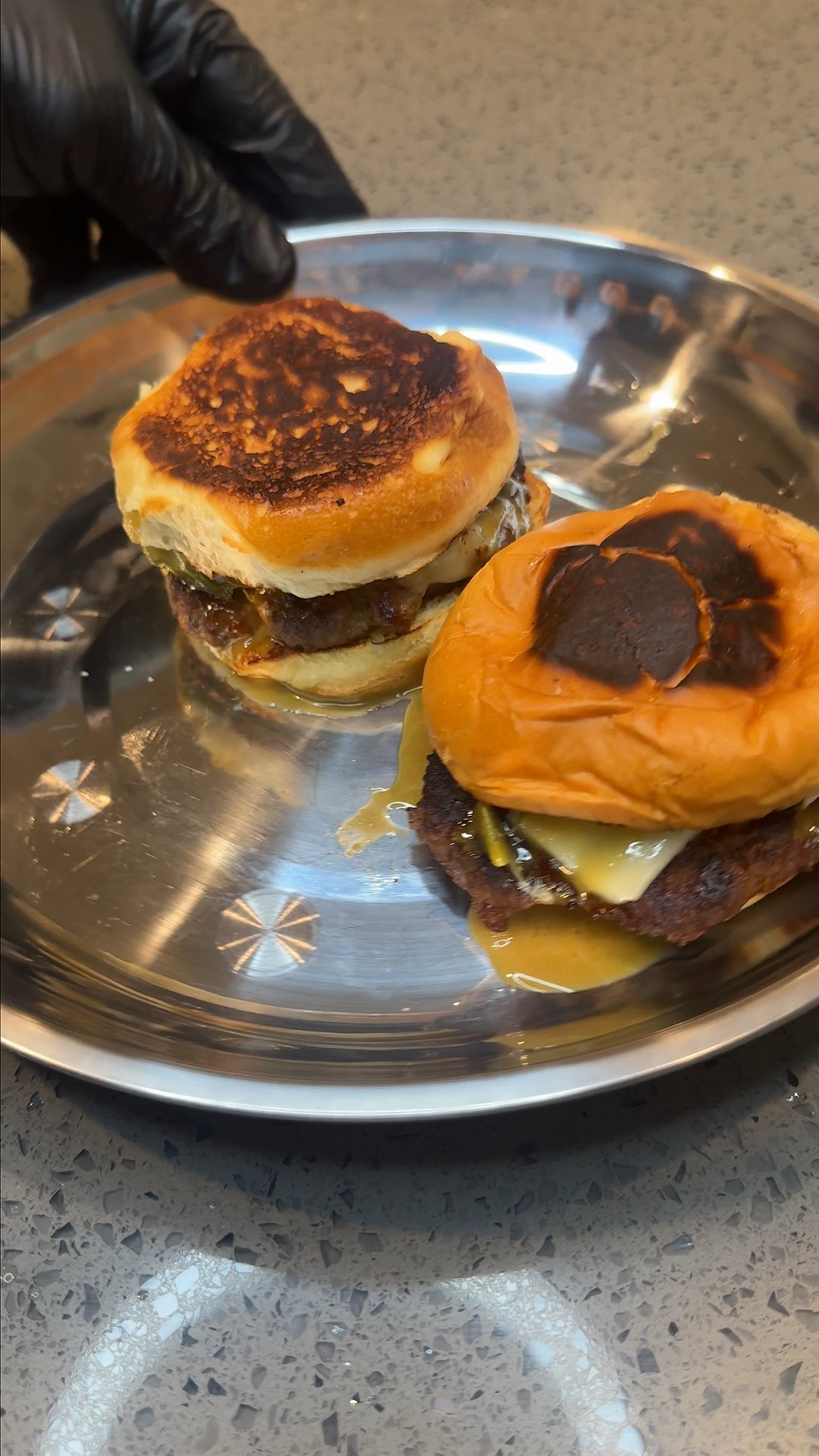 Mini Hawaiian Cheeseburger Sliders with Special Cream Sauce